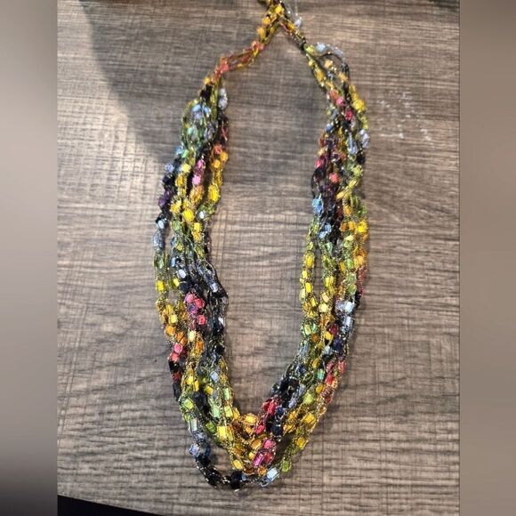 Light weight and elegant, Ribbon scarves/necklace colorful - Picture 4 of 8